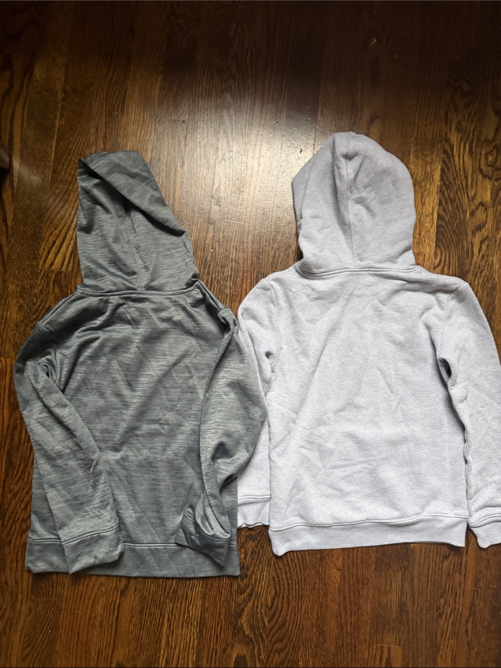 Boys Under Armour Kids' Gray and Light Gray Hooded Pullover Sweatshirts  size 7 - Picture 6 of 6